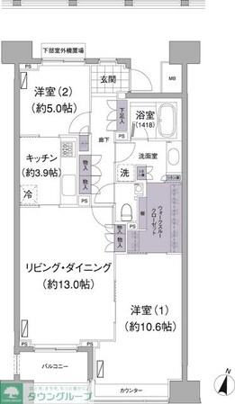 アビティ目黒の物件間取画像